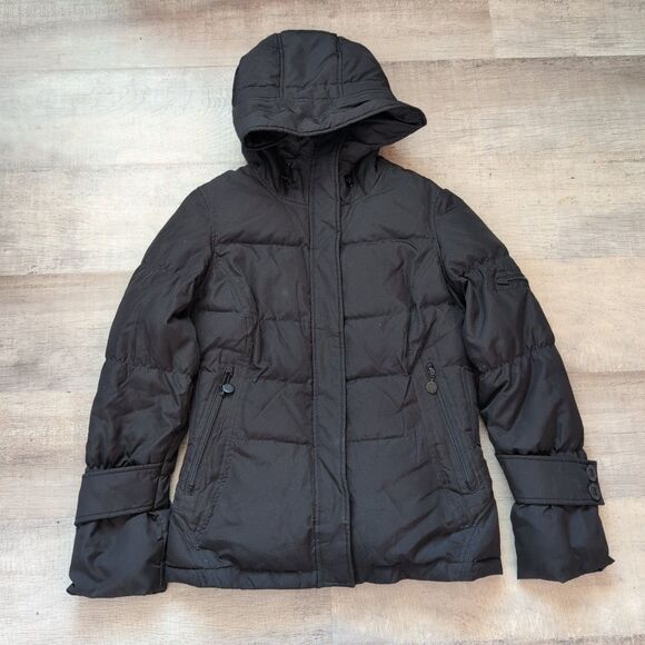 Womens Calvin Klein Size X-small Black Full Zip Jacket Down Puffer Parka - Picture 1 of 6